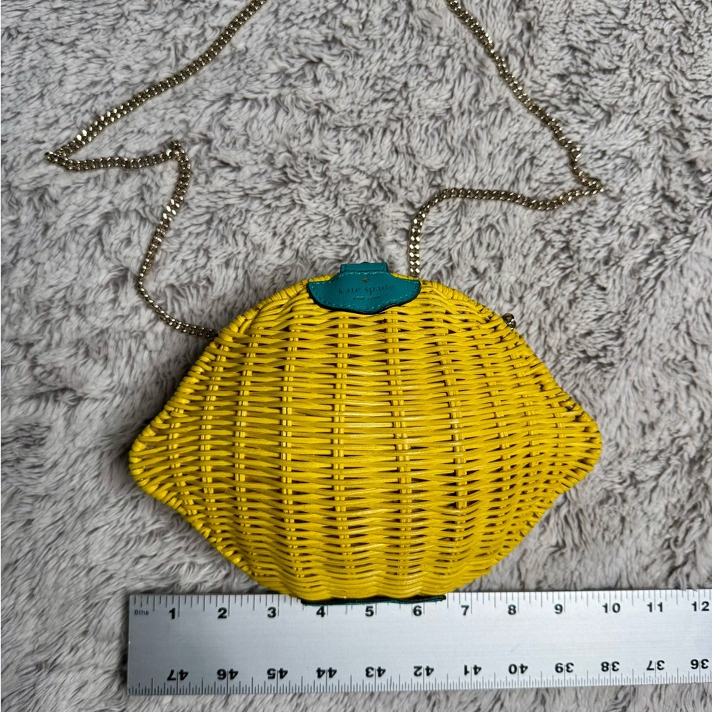 Kate Spade Lemon Yellow Woven Mini Bag - Picture 3 of 9